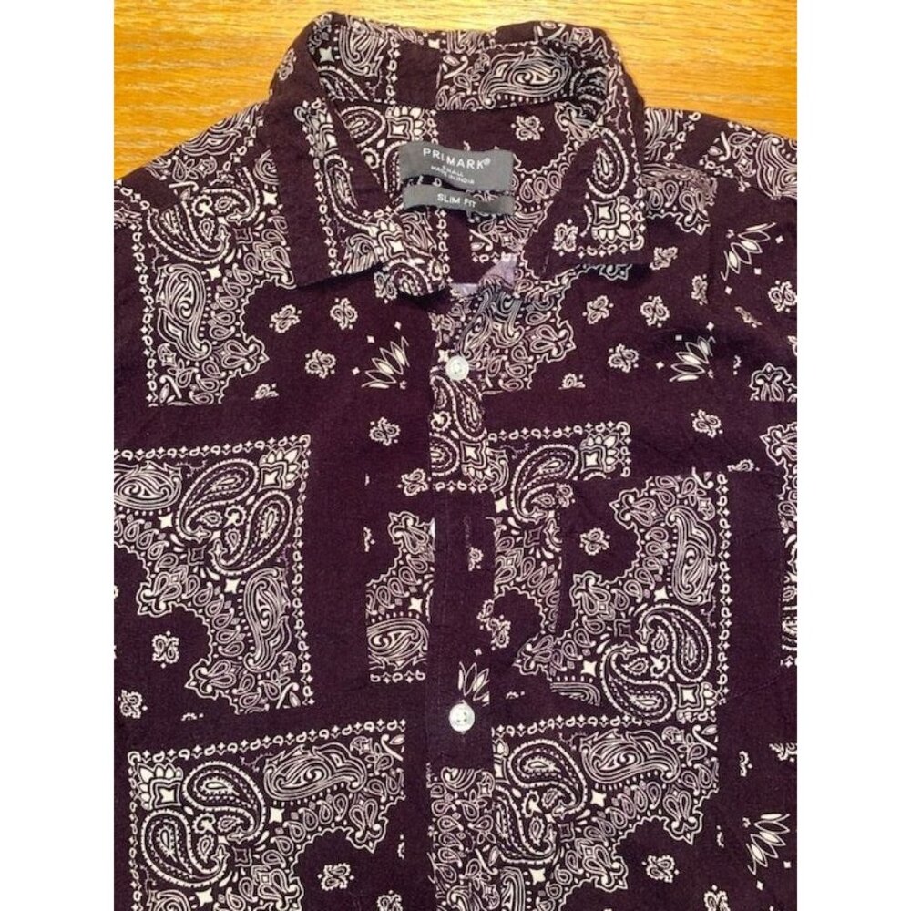 Primark Paisley Button Down-S - Picture 3 of 3